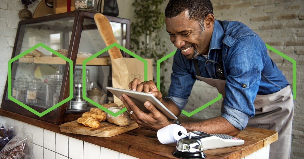 Man holding a tablet