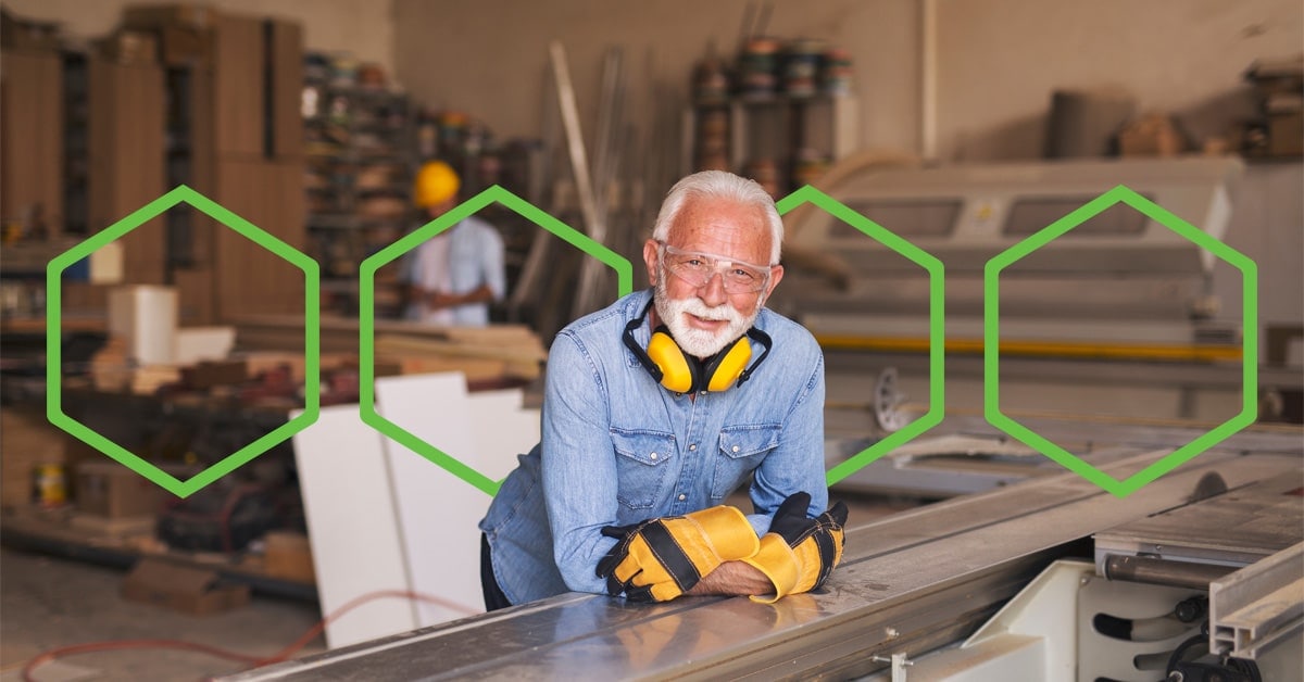 Man standing in a warehouse 