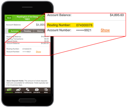 Find Your Routing Number | Huntington